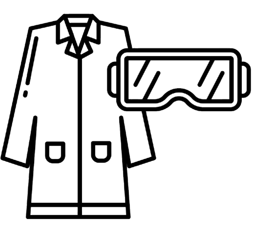 Rental Lab coat and Goggles
